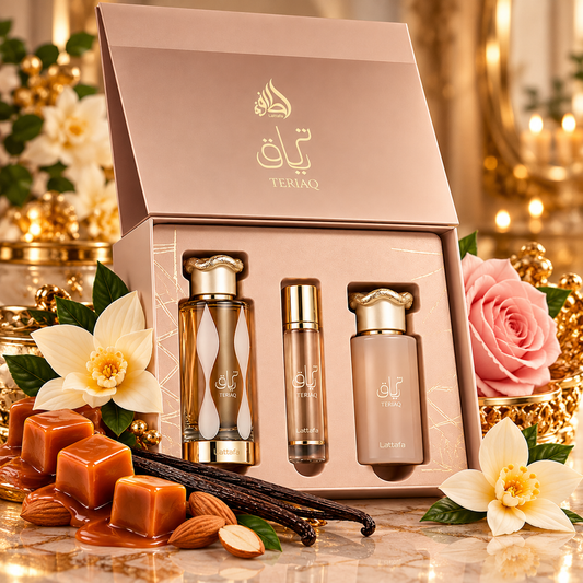 Lattafa Teriaq Gift Set β 100ml + 12ml + 50ml β For Women