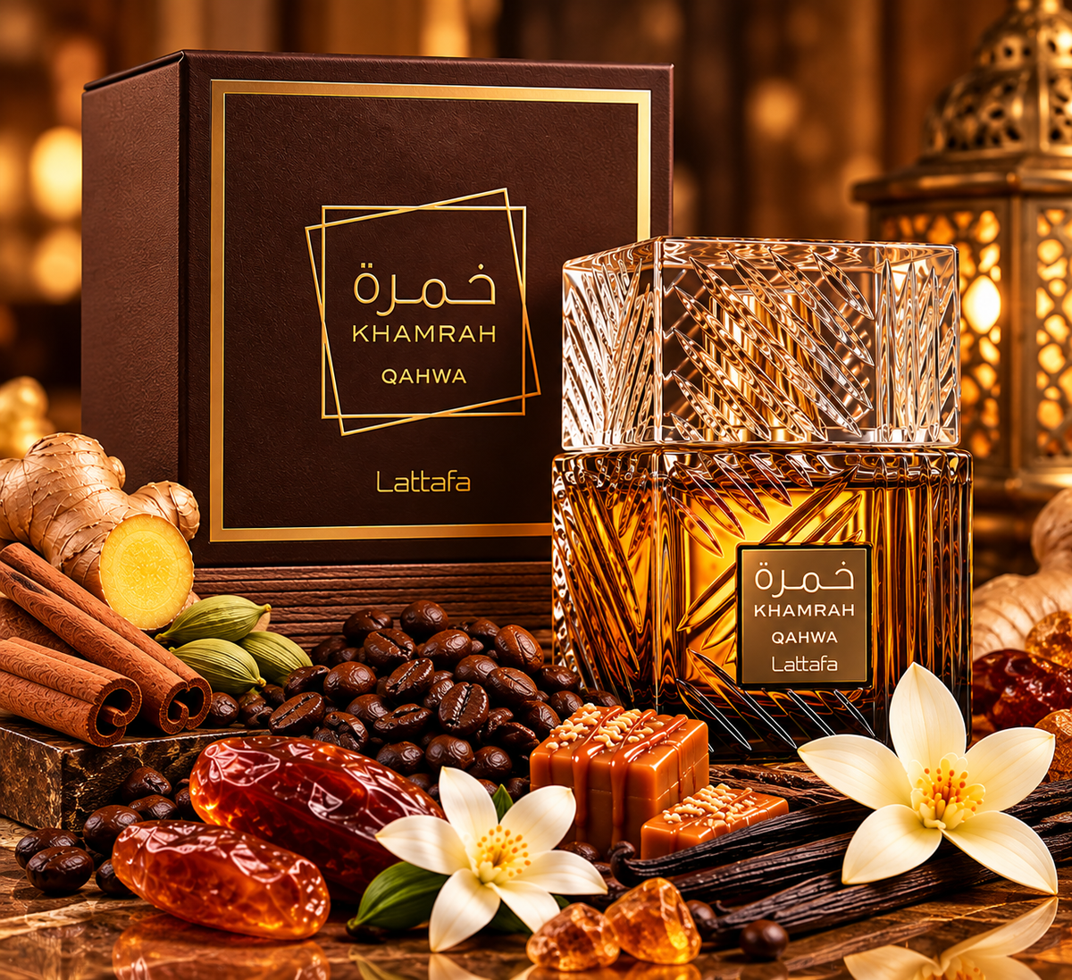 Lattafa Khamrah Qahwa Eau de Parfum 100ml – Unisex Arabian Fragrance